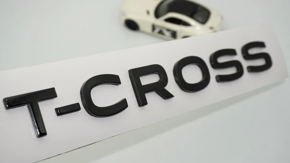 DK Tuning VW Volkswagen T-Cross Bagaj Siyah ABS Yazı Logo Amblem ürün görseli 1