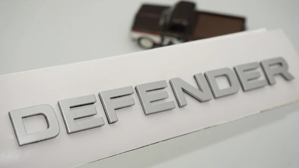 DK Tuning Land Rover Defender L663 Gri Bagaj Yazı Logo Arma ürün görseli 1