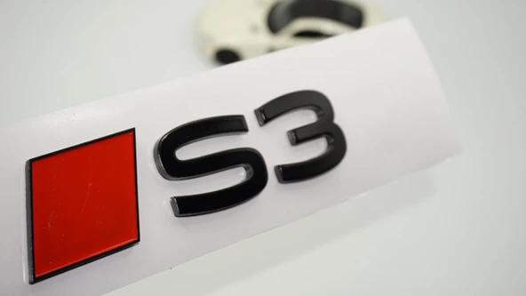 DK Tuning S3 2025+ Bagaj Kırmızı Siyah 3M Yazı Logo Audi İle Uyumlu ürün görseli 1