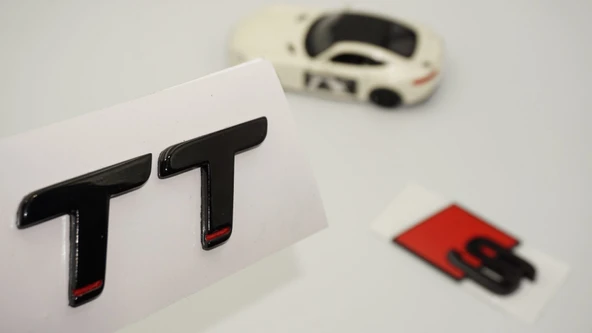 DK Tuning Audi TT S 07 Versiyon Siyah ABS 3M 3D Bagaj Logo Yazı ürün görseli 1