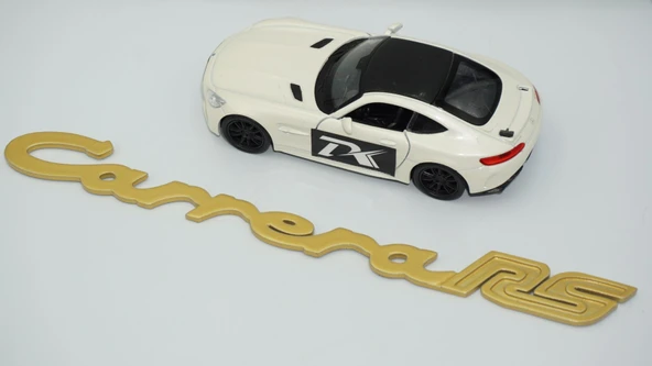 DK Tuning Porsche 911 Carrera RS 3M Gold ABS Bagaj Yazı Logo ürün görseli 1