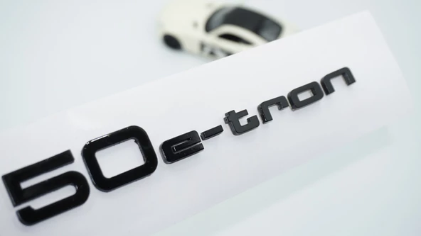 DK Tuning 50 e-tron Bagaj Siyah ABS Yazı Logo Audi İle Uyumlu ürün görseli 1