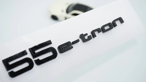 DK Tuning 55 e-tron Bagaj Siyah ABS Yazı Logo Audi İle Uyumlu ürün görseli 1