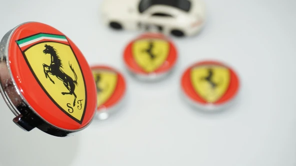 DK Tuning Ferrari Jant Göbeği Kapak Seti 60mm ürün görseli 1