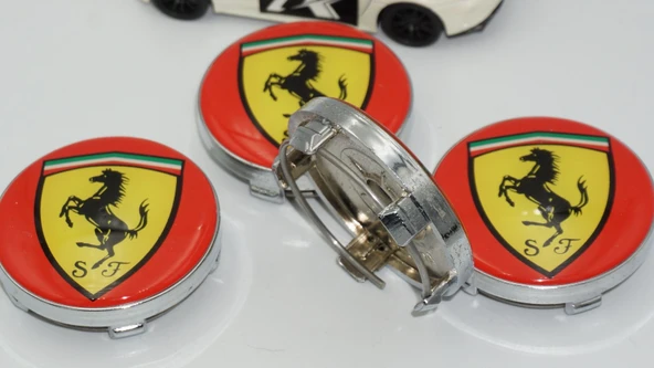DK Tuning Ferrari Jant Göbeği Kapak Seti 60mm - Resim 4