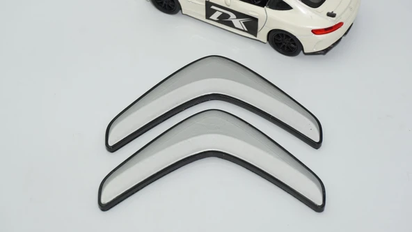 DK Tuning Citroen C3 C4 C5 C6 Gri Siyah ABS Bagaj Logo Arma ürün görseli 1