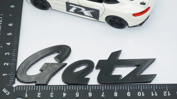 DK Tuning Getz Bagaj 3M 3D Siyah ABS Yazı Logo Hyundai İle Uyumlu ürün görseli 1