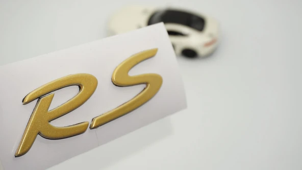 DK Tuning Porsche 911 RS Bagaj Sarı Gold ABS Yazı Logo Amblem ürün görseli 1