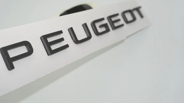 DK Tuning Peugeot Bagaj Yeni Nesil 3M 3D Koyu Gri ABS Yazı Logo ürün görseli 1