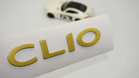 DK Tuning Clio MK3 Bagaj Gold Yazı Logo Arma Renault ile Uyumlu ürün görseli 1