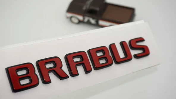 DK Tuning Brabus Bagaj Kırmızı Siyah ABS Yazı Logo Arma ürün görseli 1