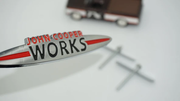 DK Tuning Mini John Cooper Works Ön Panjur 13cm Metal Logo Arma ürün görseli 1
