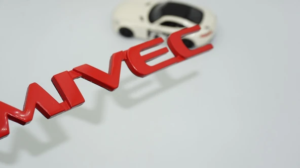 DK Tuning Lancer MIVEC Kırmızı Bagaj Yazı Logo Mitsubishi İle Uyumlu ürün görseli 1