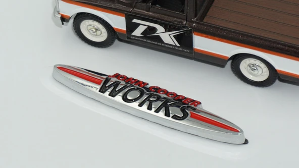 DK Tuning Mini John Cooper Works Bagaj 9cm Metal Logo Arma - Resim 3
