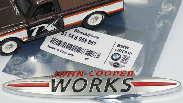 DK Tuning Mini John Cooper Works Bagaj 9cm Metal Logo Arma - Resim 5