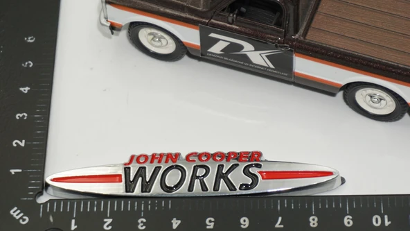 DK Tuning Mini John Cooper Works Bagaj 9cm Metal Logo Arma - Resim 2