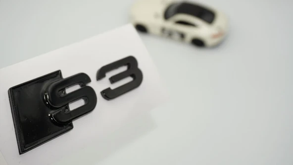 DK Tuning S3 Siyah 3M Bagaj Logo Audi İle Uyumlu ürün görseli 1