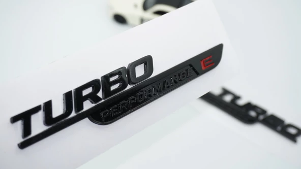 DK Tuning Turbo E Performance Siyah Çamurluk Yanı Logo Benz İle Uyumlu ürün görseli 1