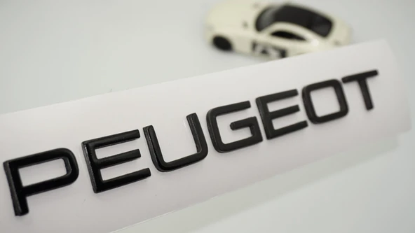 DK Tuning Peugeot Bagaj Yeni Nesil Siyah ABS Yazı Logo ürün görseli 1