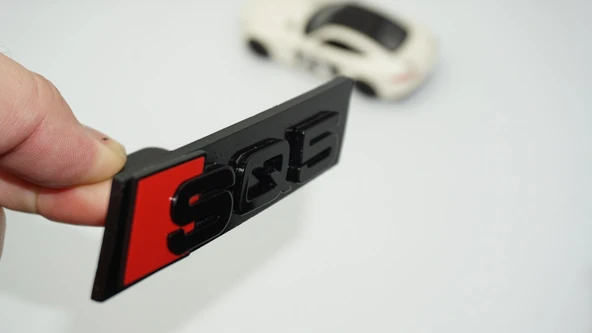 DK Tuning SQ5 Siyah Kırmızı Ön Panjur Logo Arma Audi İle Uyumlu ürün görseli 1