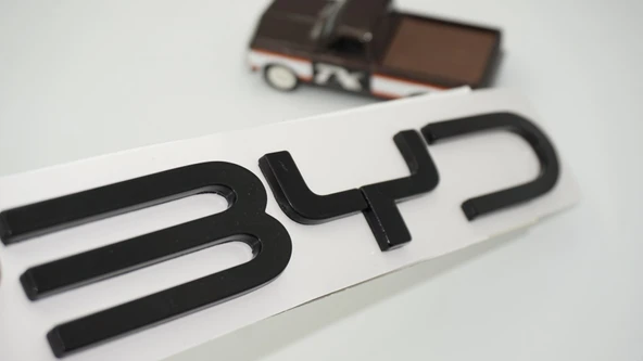 DK Tuning Byd Ön Kaput Siyah 25 cm Bagaj Yazı Logo Arma ürün görseli 1