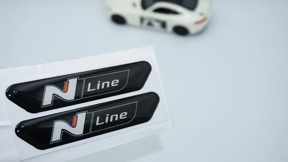 DK Tuning Hyundai N Line Çamurluk Yanı Ve Ayna Damla Desen Logo Arma ürün görseli 1