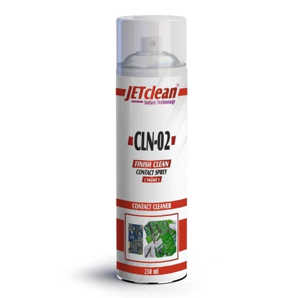 Jetclean CLN-02 250 Ml Kontak Yağsız Sprey Elektirik Elektronik Devre Spreyi ürün görseli 1