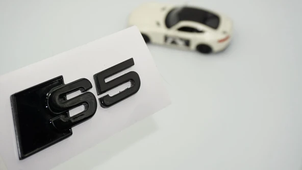 DK Tuning S5 Siyah 3M Bagaj Logo Audi İle Uyumlu ürün görseli 1