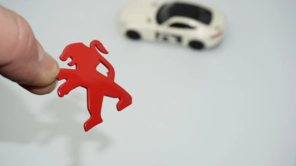 DK Tuning Direksiyon Kırmızı Logo Amblem Arma Peugeot ile Uyumlu ürün görseli 1