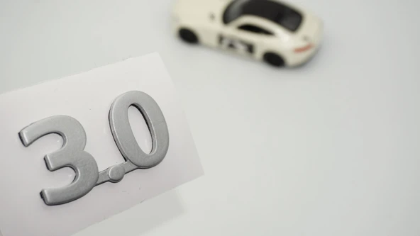 DK Tuning 3.0 Gri Bagaj Yazı Logo 2001 2010 Jaguar İle Uyumlu ürün görseli 1