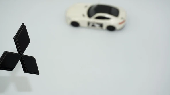 DK Tuning Mitsubishi Lancer Direksiyon 3M 3D Siyah ABS Logo Amblem ürün görseli 1