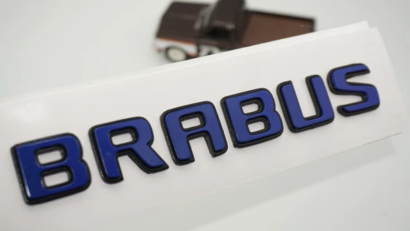 DK Tuning Brabus Bagaj Mavi Siyah ABS Yazı Logo Arma ürün görseli 1