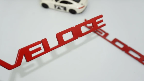 DK Tuning Alfa Romeo Veloce Kırmızı ABS Çamurluk Yazı Arma Seti ürün görseli 1