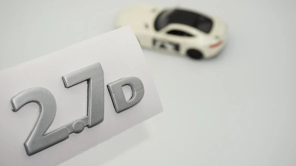 DK Tuning 2.7D Gri ABS Bagaj Yazı Logo Arma Jaguar İle Uyumlu ürün görseli 1