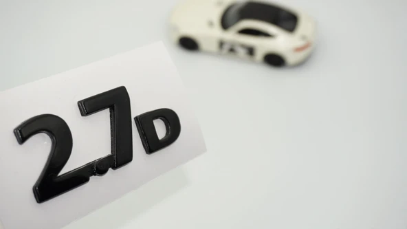 DK Tuning 2.7D Siyah ABS Bagaj Yazı Logo Arma Jaguar İle Uyumlu ürün görseli 1