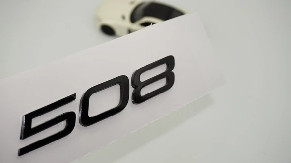 DK Tuning Peugeot Yeni 508 Bagaj 3M 3D Siyah ABS Yazı Logo ürün görseli 1