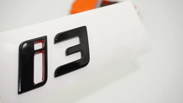 DK Tuning Yeni i3 Bagaj Siyah Kırmızı ABS Yazı Logo Bmw İle Uyumlu ürün görseli 1