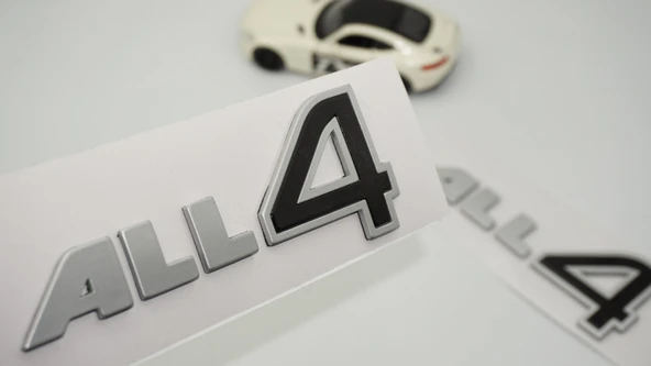 DK Tuning ALL4 Siyah Gri Kapı Yazı Logo 2 Li Set Mini Cooper İle Uyumlu ürün görseli 1