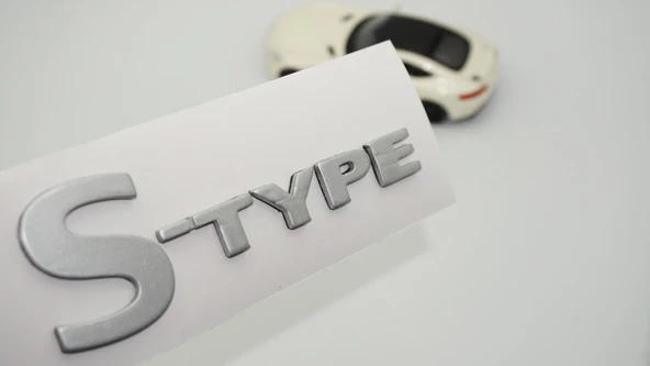 DK Tuning S Type Gri Bagaj Yazı Logo 2001 2010 Jaguar İle Uyumlu ürün görseli 1