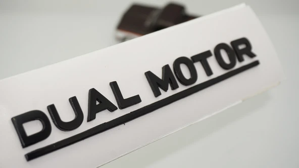 DK Tuning Tesla Dual Motor Bagaj Siyah Yazı Logo Arma ürün görseli 1