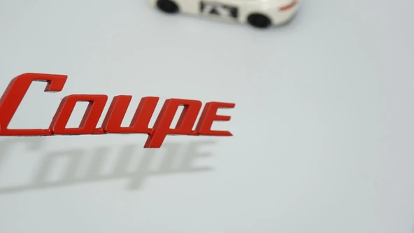 DK Tuning Coupe Kırmızı ABS 3M 3D Bagaj Yazı Logo ürün görseli 1