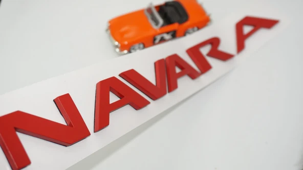 DK Tuning Navara Kırmızı Abs Ön Kaput Ve Bagaj Yazı Nissan İle Uyumlu ürün görseli 1