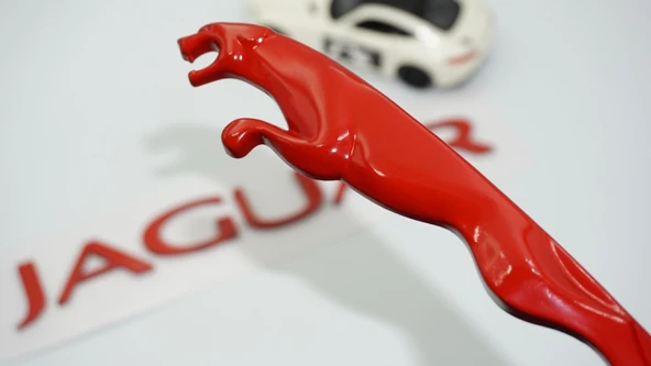 DK Tuning Jaguar Panter Kırmızı ABS Bagaj Yazı Logo Oem Ürün ürün görseli 1