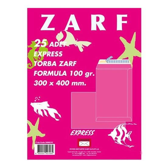 OYAL ZARF TORBA 300X400 100GR FORMULA 25 LI - Resim 2