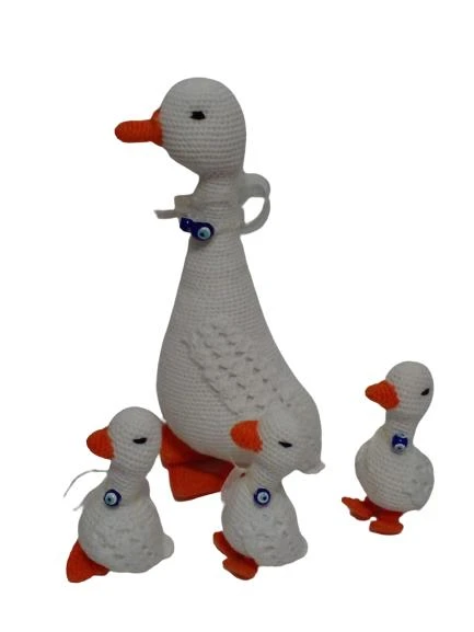 Ördek Ailesi Amigurumi Organik Oyuncak ürün görseli 1