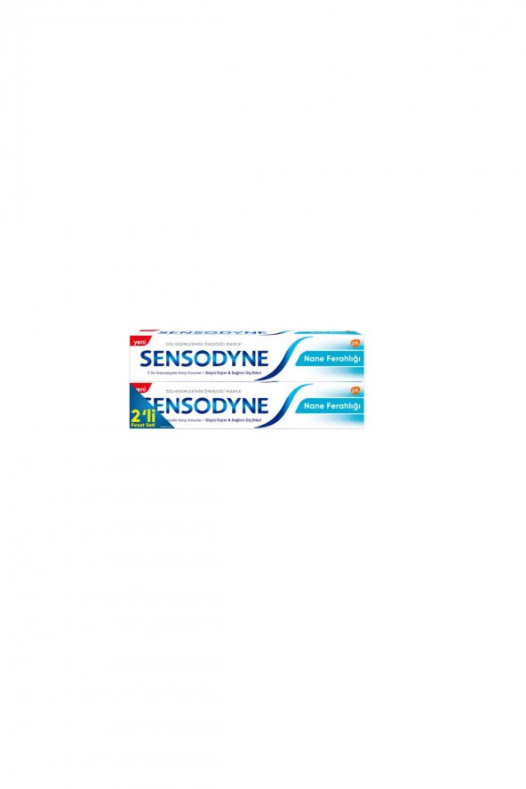 Sensodyne Diş Macunu Nane Ferahlığı 75 ml 2 li Avantaj Paket ürün görseli 1