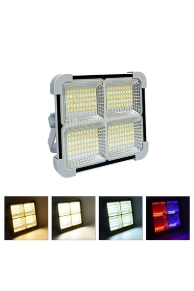 Seyyar Solar Led Projektör Cata 200w Güneş Enerjili Portatif Led Işık Taşınabilir Sokak Aydınlatması ürün görseli 1
