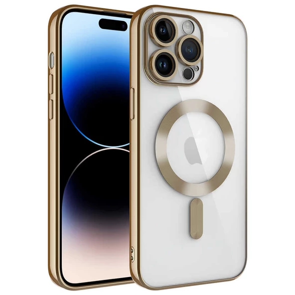 iPhone 14 Pro Max Kılıf Kamera Korumalı Kablosuz Wireless Şarj Özellikli Demre Kapak ürün görseli 1