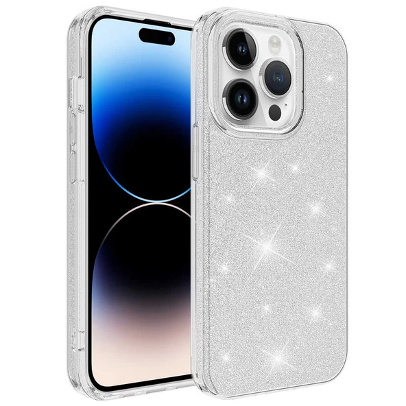 iPhone 14 Pro Max Kılıf Shining Silikon - Resim 4