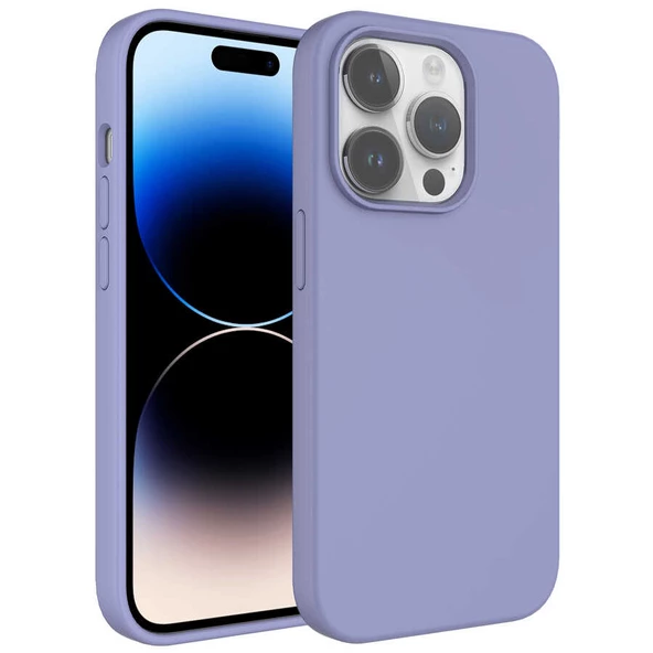 iPhone 14 Pro Max Kılıf Sıvı Teknolojili Silinebilir Sert Kivi Kapak ürün görseli 1